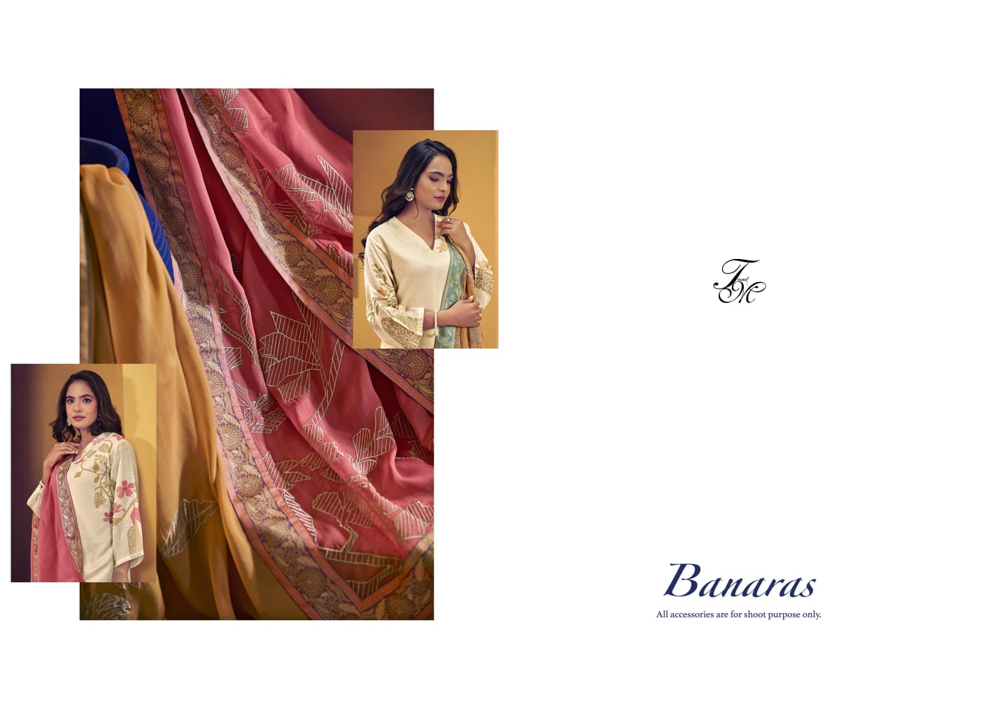 Banaras By T And M Linen Digital Printed Heavy Designer Salwar Kameez Wholesale Price In Surat